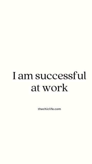 I Am Successful At Work Daily Affirmation Success Mindset Vision Board Wallpaper