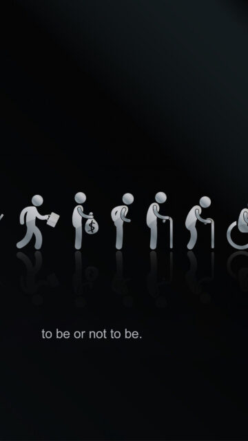 Minimalist Life Progression Mobile Wallpaper