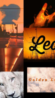 Leo Zodiac Golden Aura Aesthetic Divine Strength and Solar Power Wallpaper