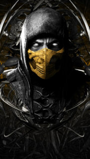 Scorpion Mortal Kombat Artistic Portrait Mobile Wallpaper
