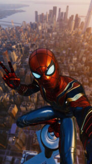 Spider-Man City Selfie Mobile Wallpaper