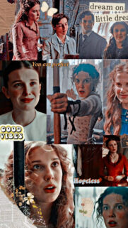 Enola Holmes Aesthetic Collage Mobile Wallpaper