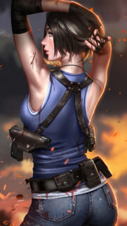 Jill Valentine Tactical Survivor Mobile Wallpaper