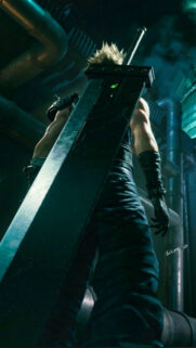 Cloud Strife Buster Sword Mobile Wallpaper, Phone Wallpaper