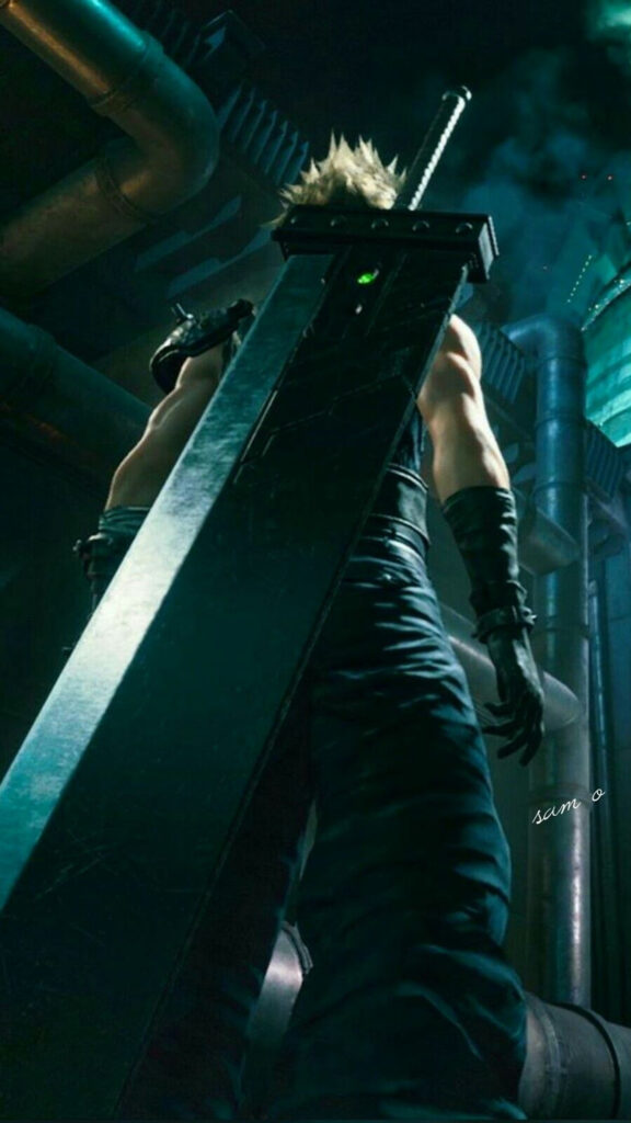 Cloud Strife Buster Sword Mobile Wallpaper, Phone Wallpaper