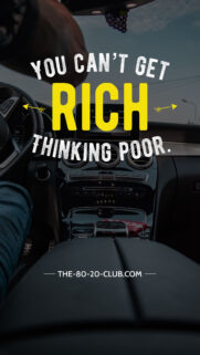Abundance Mindset Wealth Manifestation Vision Board Phone Wallpaper