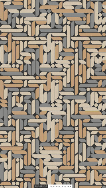 Abstract Geometric Mid-Century Modern Pattern Mobile Wallpaper