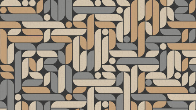 Abstract Geometric Mid-Century Modern Pattern Mobile Wallpaper