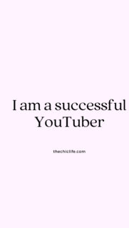 Positive Affirmation Vision Board for Success Mindset Phone Wallpaper