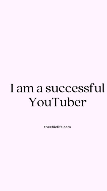 Positive Affirmation Vision Board for Success Mindset Phone Wallpaper
