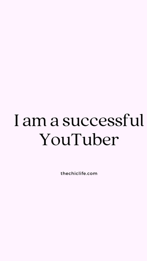 Positive Affirmation Vision Board for Success Mindset Phone Wallpaper