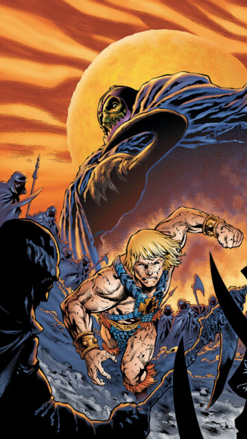 He-Man Battling Skeletor Army 4K Mobile Wallpaper