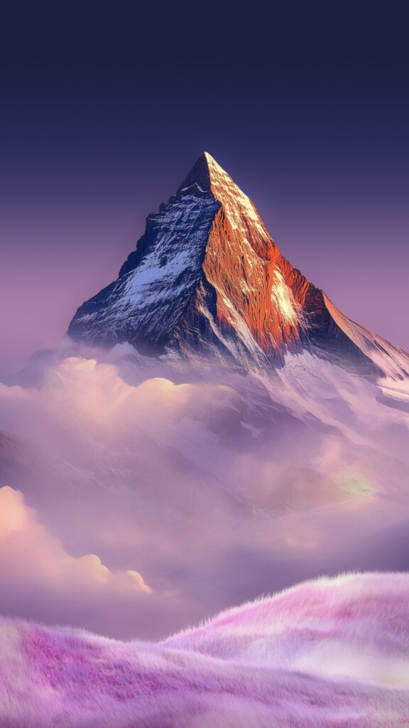 Capricorn Earth Energy Peak: Majestic Mountain Zodiac Aesthetic Wallpaper