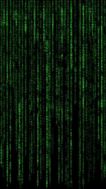 Digital Rain Matrix Theme Aesthetic Mobile Wallpaper