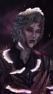 Fantasy Elf Warrior Portrait Mobile Wallpaper