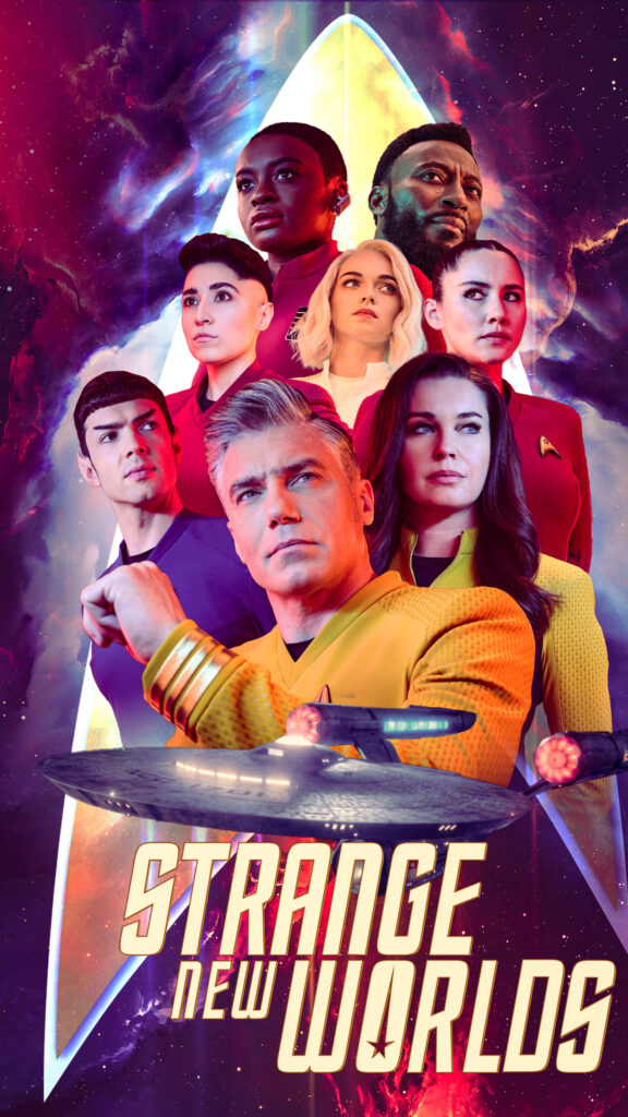 Star Trek Strange New Worlds Cast Portrait Mobile Wallpaper