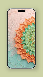 Vibrant Spiritual Mandala Energy and Sacred Geometry Phone Wallpaper