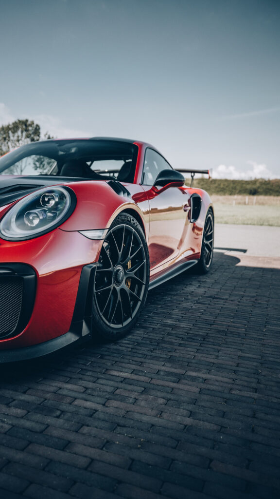 Stunning Red Porsche 911 GT2 RS Mobile Wallpaper