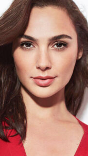 Portrait of Gal Gadot in a Red Top 4K Mobile Wallpaper