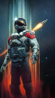 Starfield Space Explorer Astronaut Mobile Wallpaper