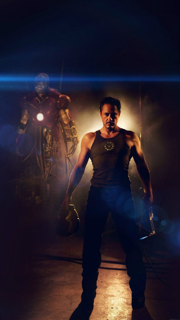 Tony Stark Iron Man Cinematic 4K Mobile Wallpaper