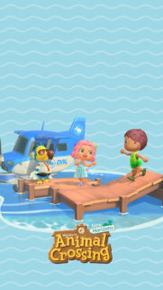 Animal Crossing New Horizons Dock Mobile Wallpaper
