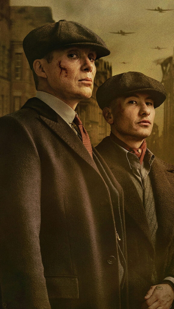 Cillian Murphy and Barry Keoghan Peaky Blinders Mobile Wallpaper