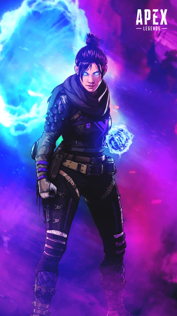 Wraith Apex Legends Digital Illustration Mobile Wallpaper
