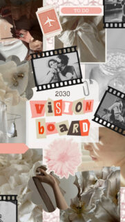 2030 Aesthetic Vision Board Collage for Successful Manifestation Wallpaper