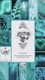 Cancer Zodiac Aesthetic Collage: Water Sign Personality and Horoscope Wallpaper