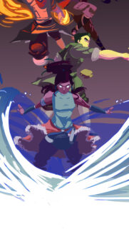 Avatar Korra Team Dynamic Battle Art Mobile Wallpaper