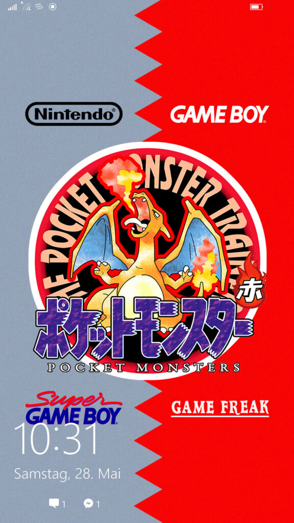 Vintage Charizard Nintendo Game Boy Mobile Wallpaper