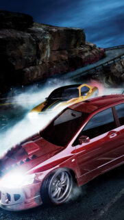 Street Racing Mitsubishi Lancer Evolution Mobile Wallpaper