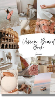 Aesthetic Vision Board for Manifestation and Life Goals Wallpaper