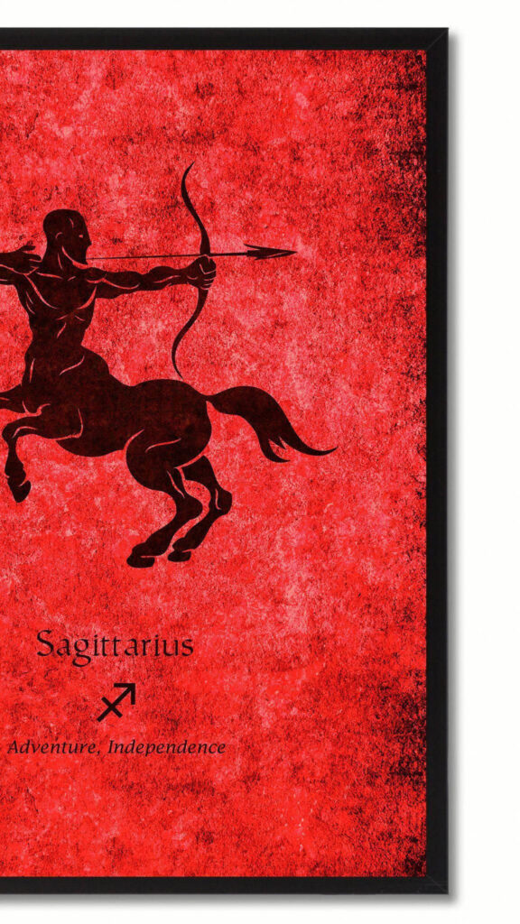 Sagittarius Zodiac Sign: Fire Element and Adventure Aesthetic Wallpaper