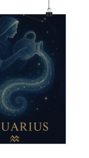 Aquarius Zodiac Celestial Aesthetic: Air Sign Constellation Wallpaper