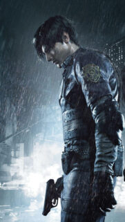 Resident Evil 2 Remake Leon Kennedy Portrait Mobile Wallpaper