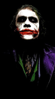 Heath Ledger Joker Portrait Style Mobile Wallpaper