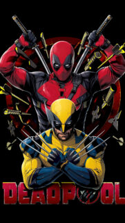 Deadpool and Wolverine Action Illustration 4K Mobile Wallpaper