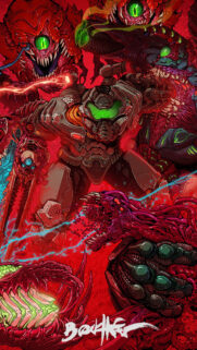 Doom Slayer Combat Action Mobile Wallpaper