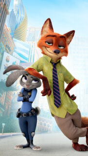 Judy Hopps and Nick Wilde Zootopia Mobile Wallpaper