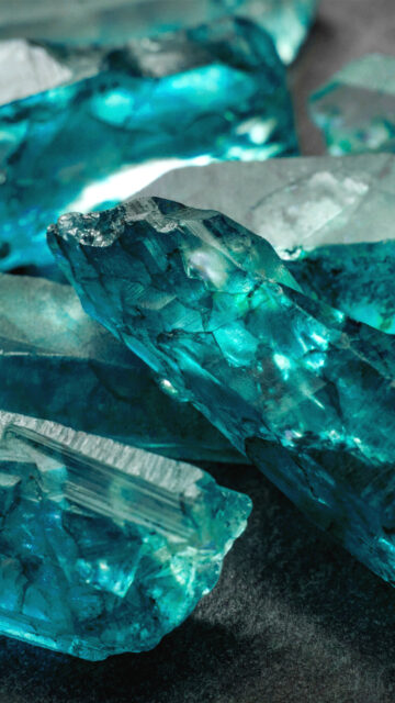Healing Blue Crystal Energy and Spiritual Manifestation Wallpaper