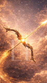 Sagittarius Golden Archer Zodiac Aesthetic Celestial Fire Sign Wallpaper