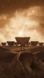 Surreal Desert Science Fiction Mobile Wallpaper