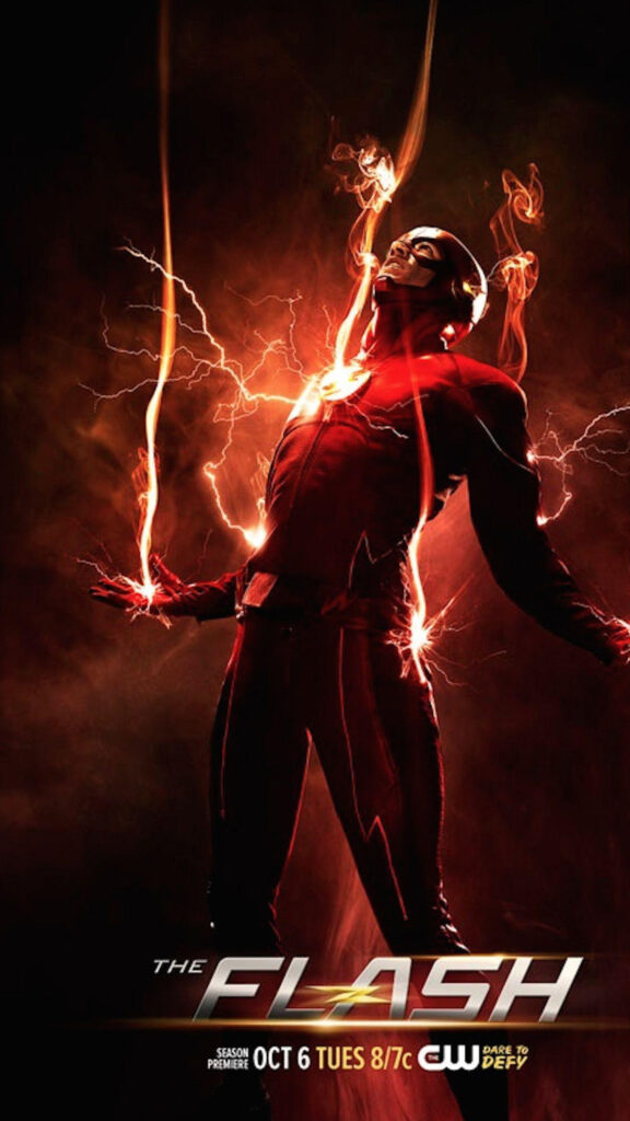 The Flash Electric Power Charge Mobile Wallpaper