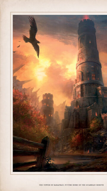 Karazhan Tower Sunset Mobile Wallpaper