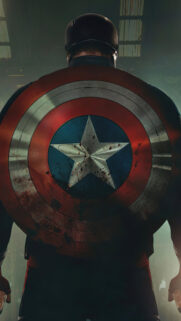 Battle Worn Captain America Shield View Mobile Wallpaper