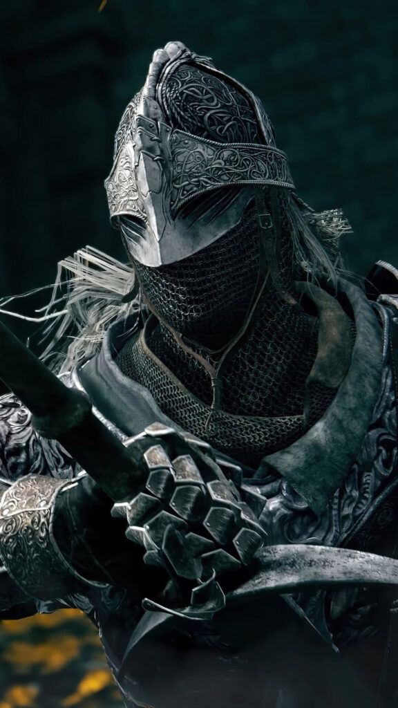Raging Wolf Armor Knight Elden Ring Mobile Wallpaper