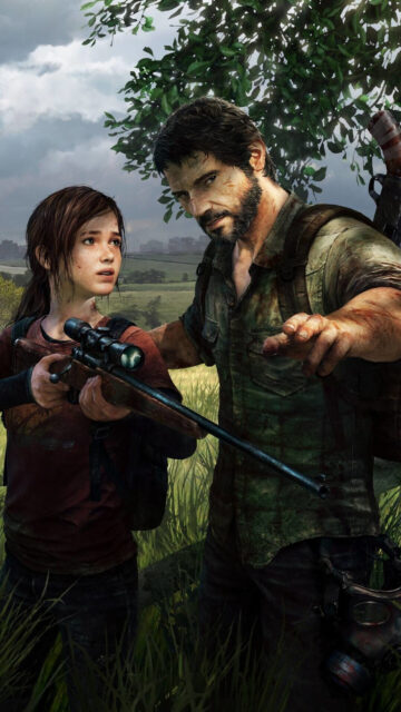 Joel and Ellie The Last of Us Mobile Wallpaper
