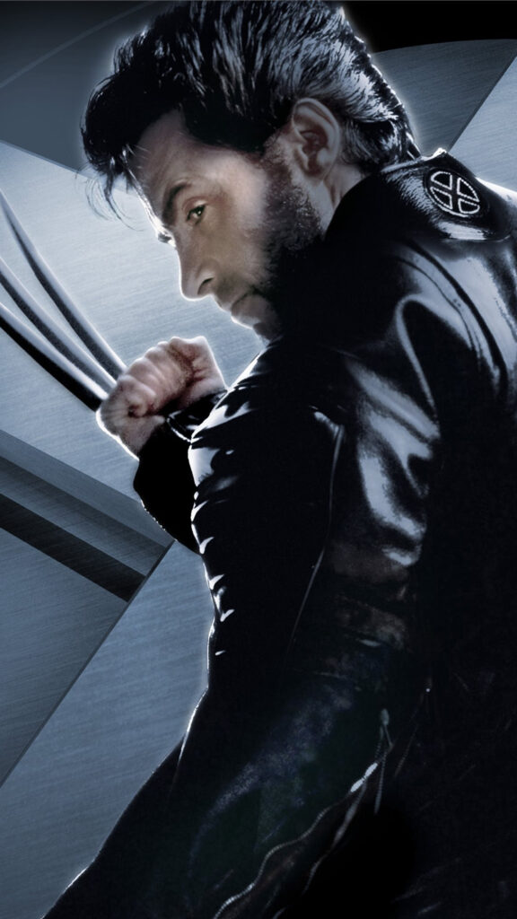 Wolverine X-Men Leather Suit Profile Shot 4K Mobile Wallpaper